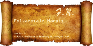 Falkenstein Margit névjegykártya